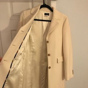 J.CREW Women’s Long Peacoat in Ivory
